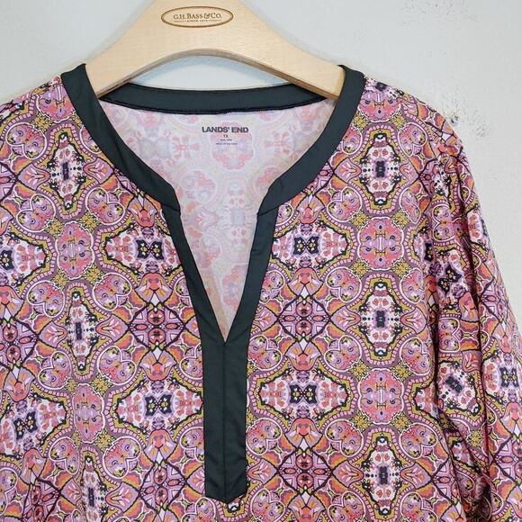 Lands' End Women's Quick Dry Mandala Print Shift Dress Plus Size 1X - Picture 4 of 9